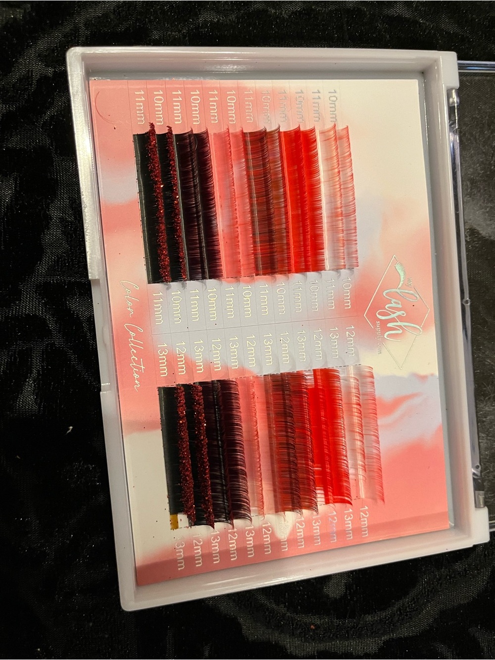 LOT Colored lash extensions professional